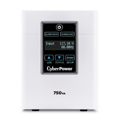 CyberPower M750L Mini-Tower UPS, UL Rated, sealed LCD panel, 6 NEMA 5-15R-HG